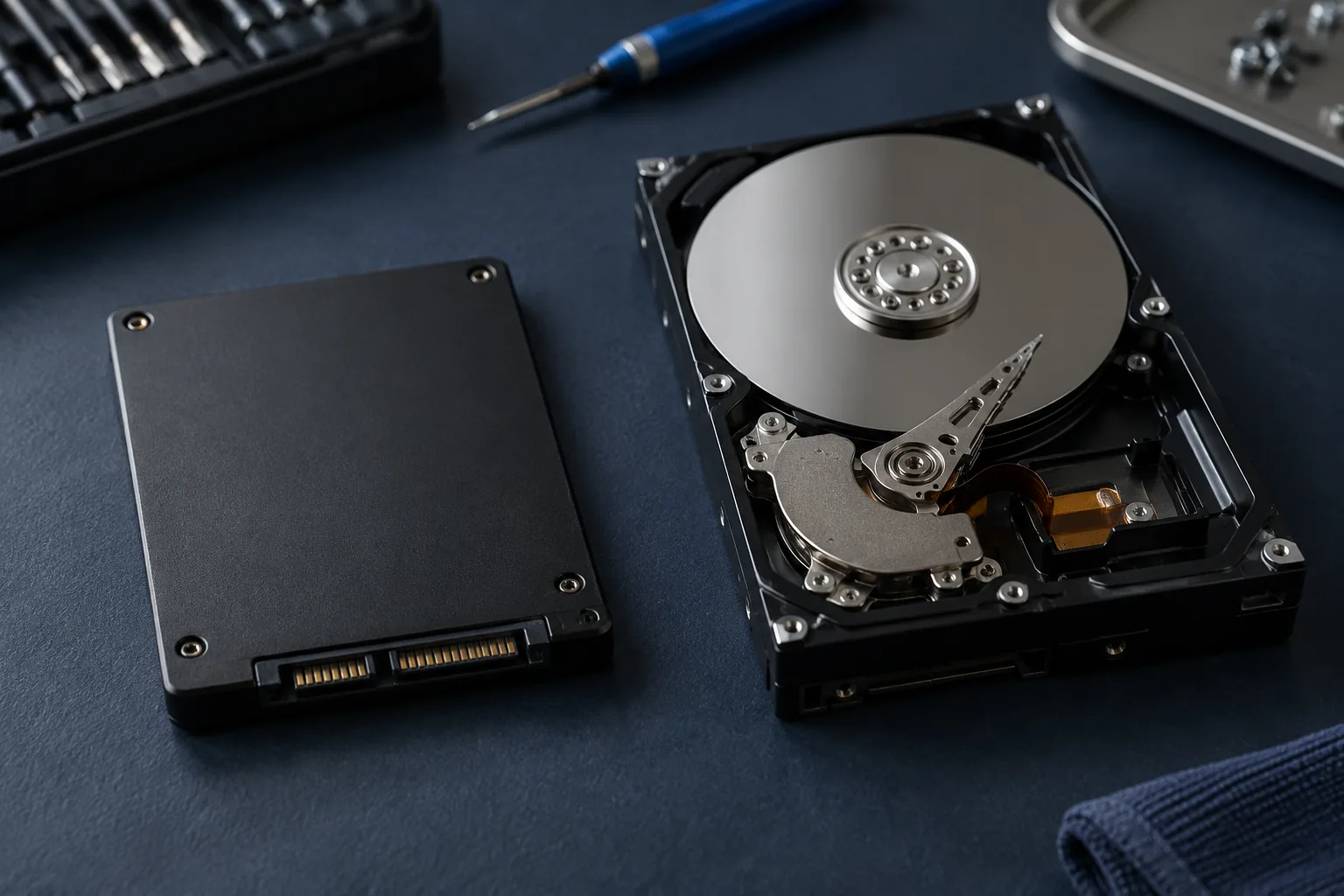 SSD / HDD disko keitimas