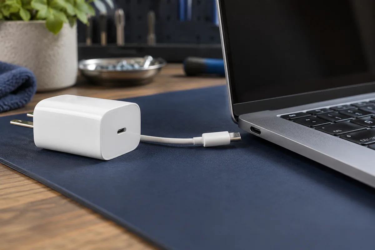 MacBook neatpažįsta įkroviklio: adapteris, laidas ar lizdas?