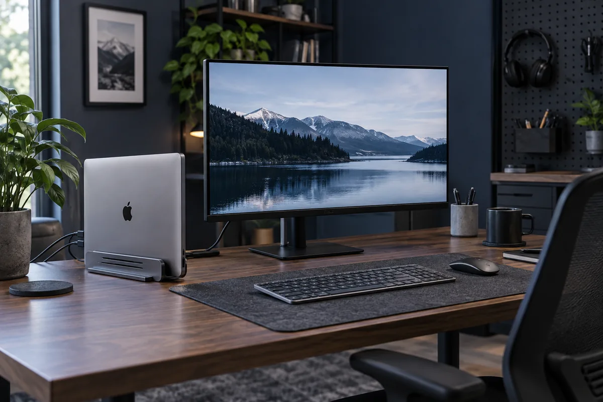 MacBook su uždarytu dangčiu ir išoriniu monitoriumi: ką patikrinti?
