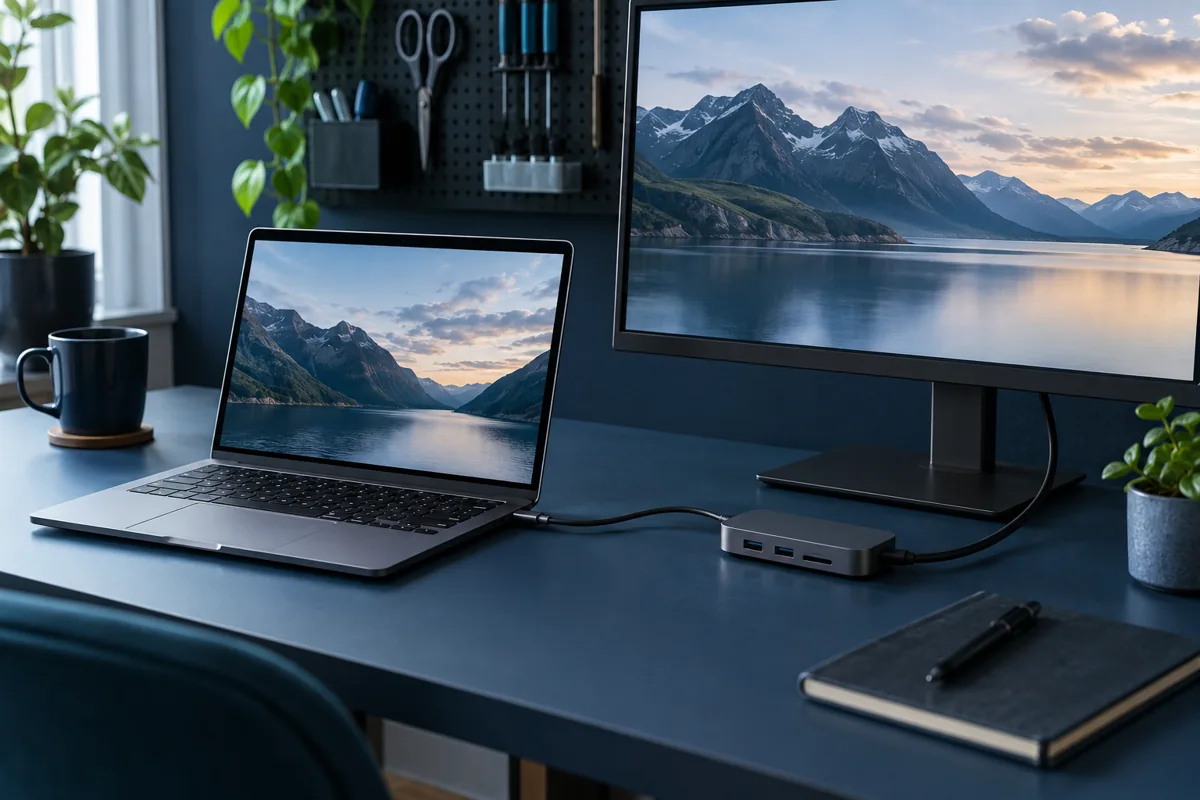 Neveikia USB-C dokavimo stotelė: ekranas, įkrovimas ir priedai