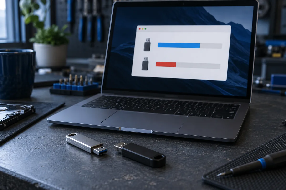 USB atmintinės talpa atrodo didelė, bet failai sugenda: ką tikrinti?
