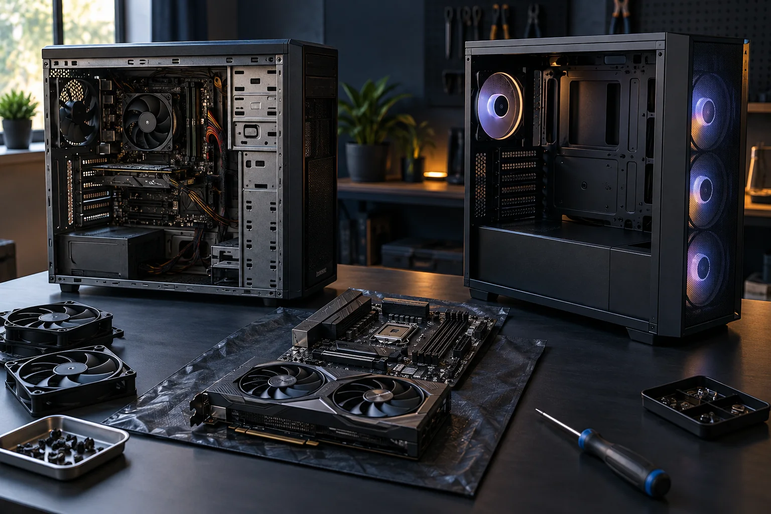 PC case replacement and component transfer