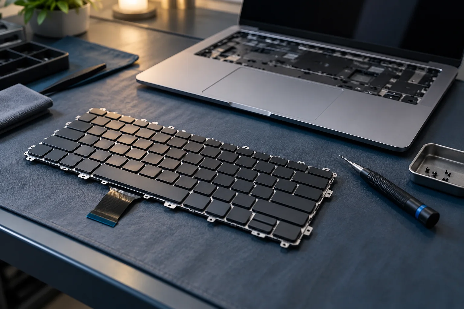 Иллюстрация услуги: Замена клавиатуры MacBook в Вильнюсе