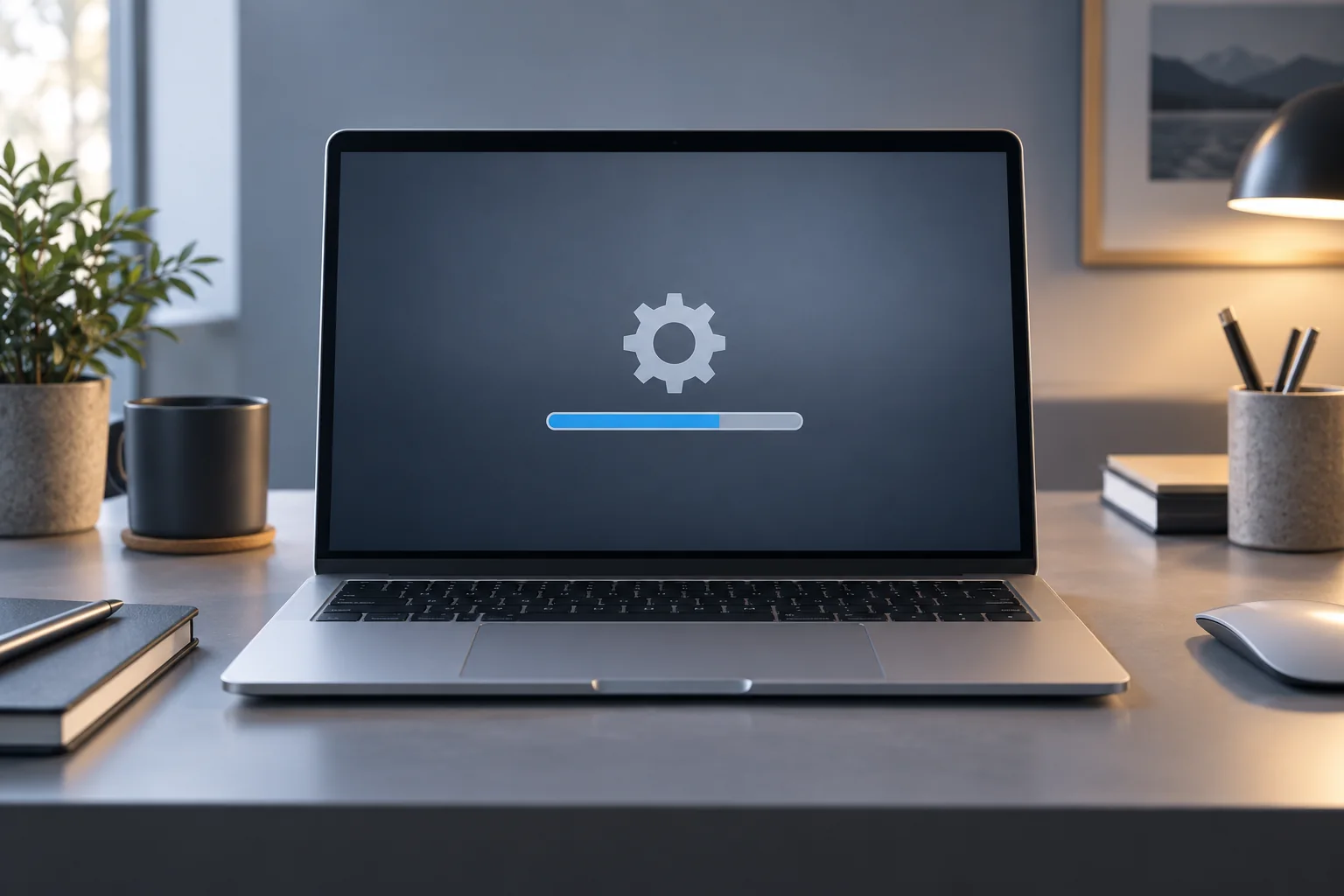 Service illustration: macOS installation and setup