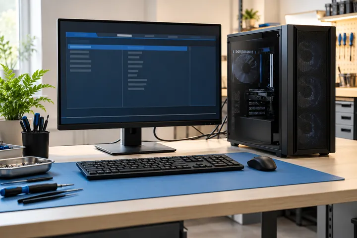 Kompiuterio paleidimo patikra po programinės aparatinės įrangos darbų