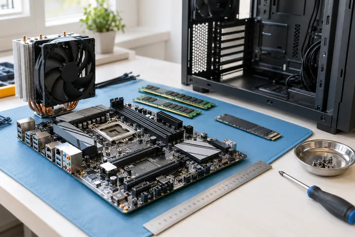 Pagrindinė plokštė, RAM ir SSD prieš kompiuterio atnaujinimą